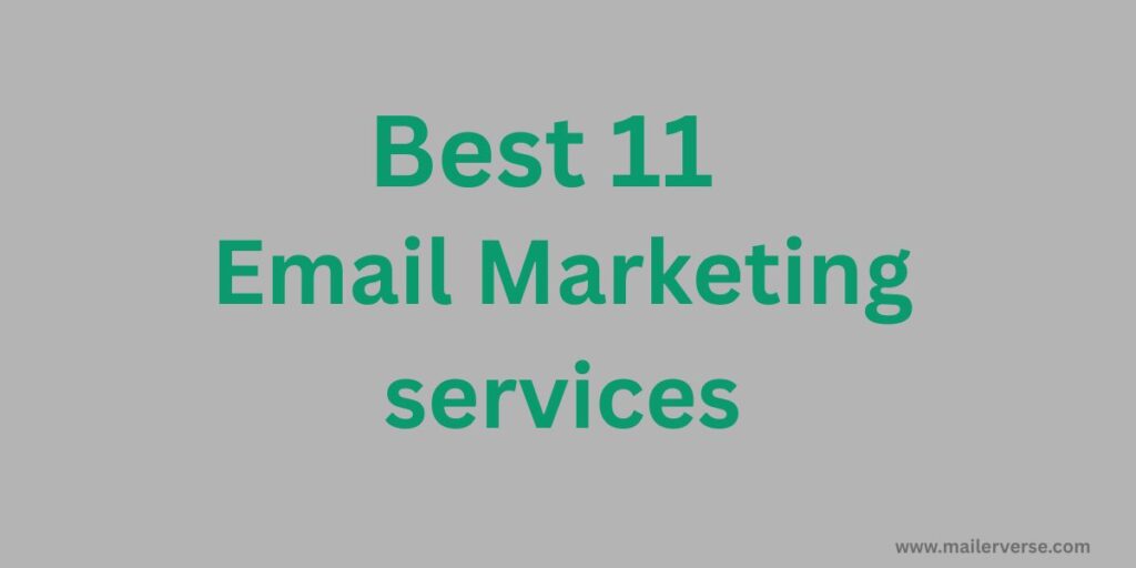 email marketing services