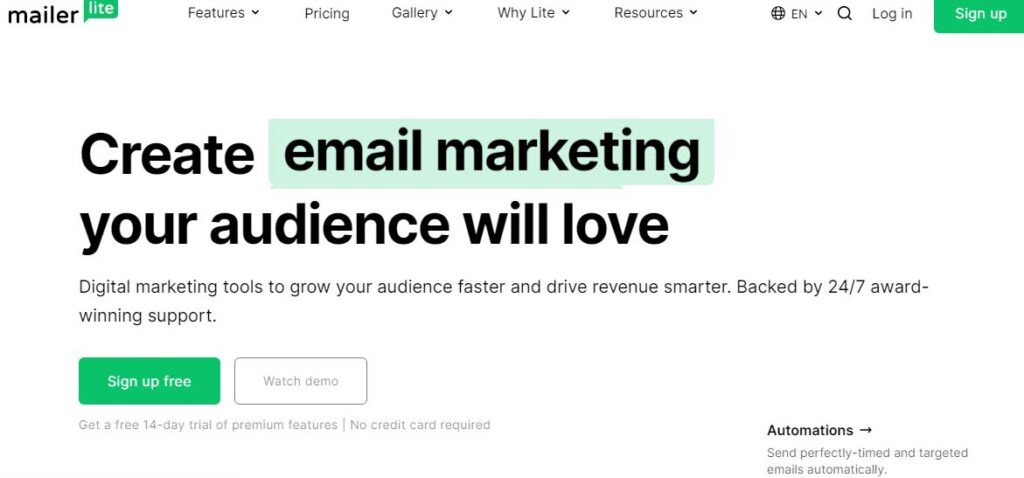 Best 11 Email Marketing Services You Should Try mailerlite